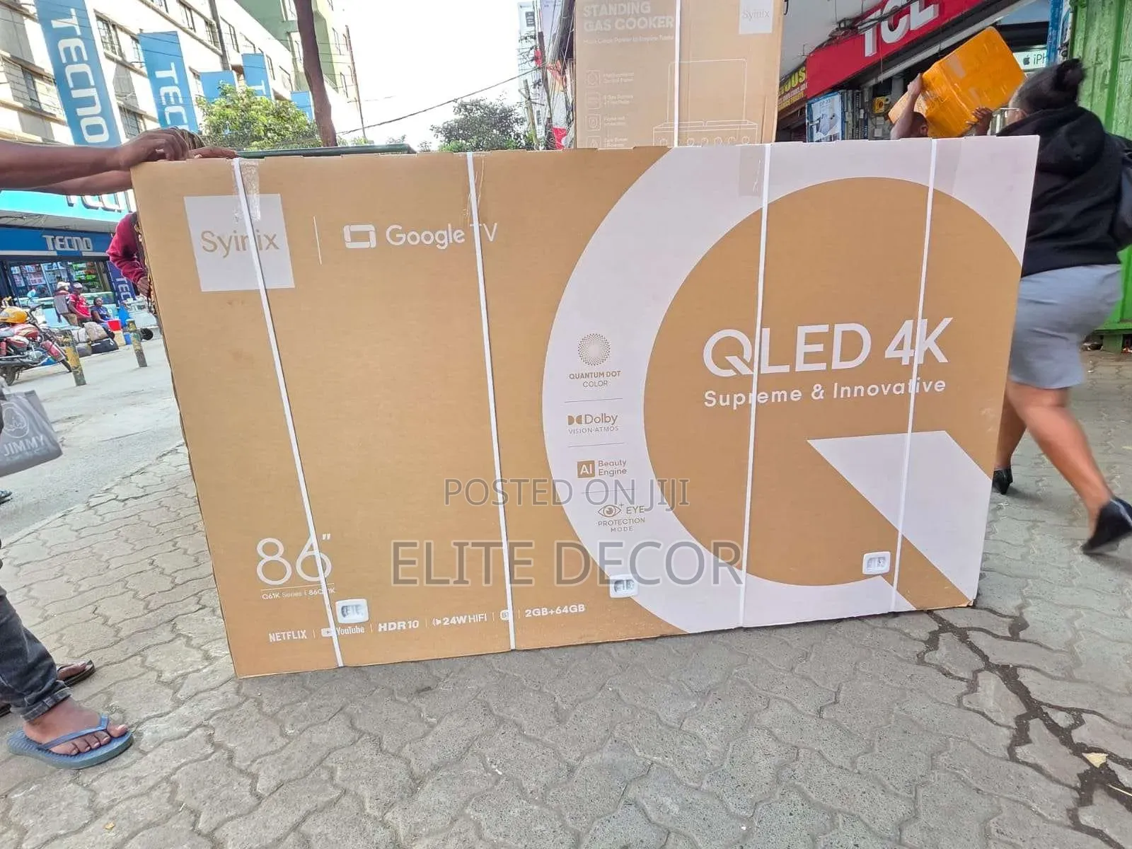 Syinix 86q61k 86-Inch Qled Uhd Google Smart TV