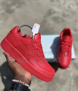 Crisp White Striking Red AF1 NOCTA X Love You Forever Size 38-45