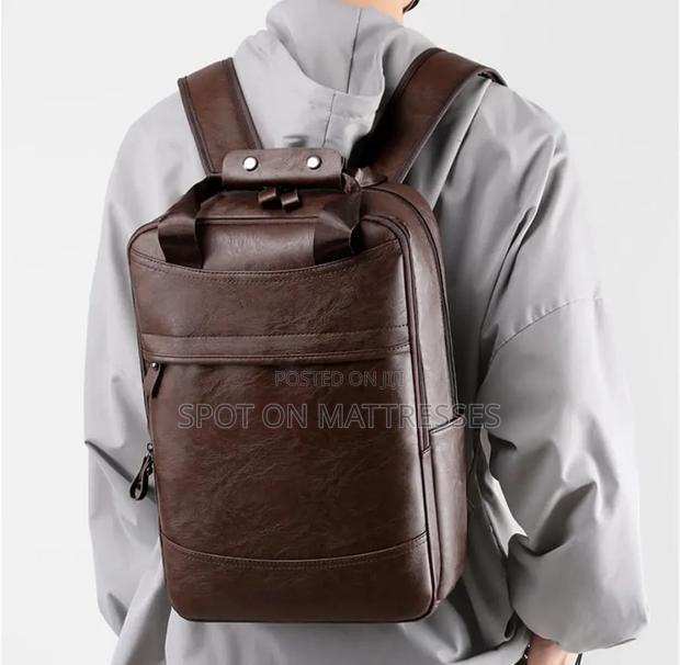 Classic Leather Backpacks Restocked. Black, Coffee Brown. - thumbnail 5