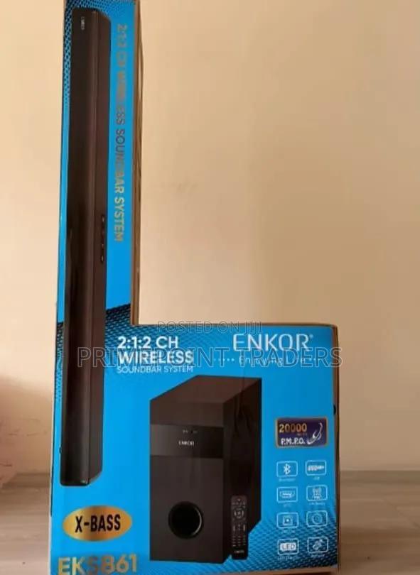 Soundbar,Powerful Wireless Audio With the Enkor 2:1:2 Soundbar System