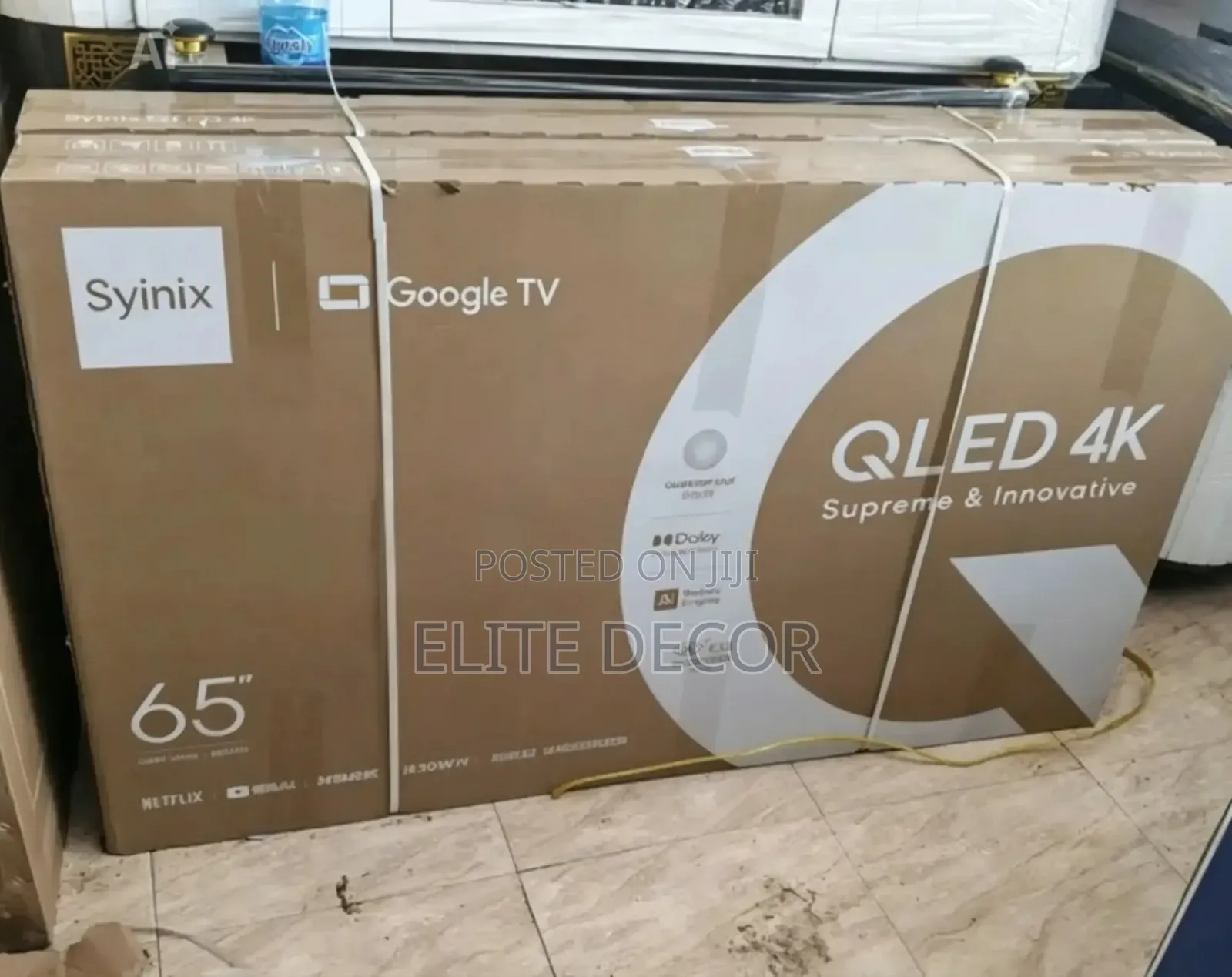 Syinix 65Q61K 65-Inch QLED UHD Google Smart TV – Dolby