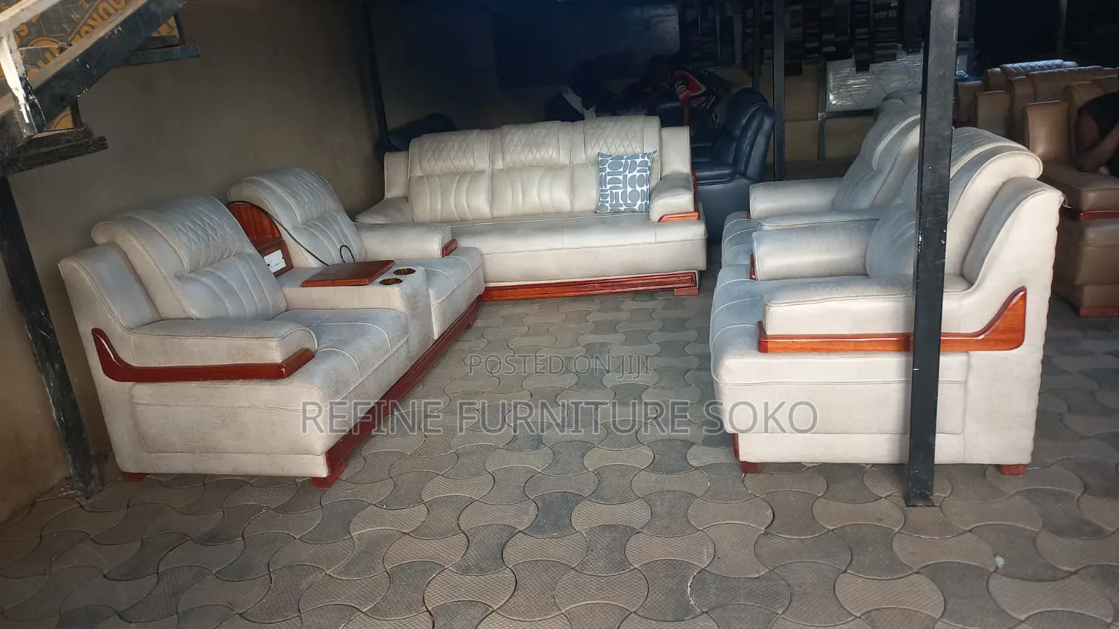 Morden Arabic Sofa With Charging System Appliances Plus Cup Holder