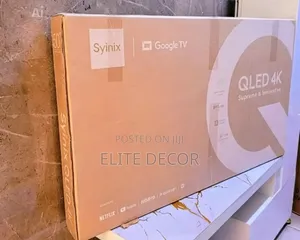 Syinix 55-Inch QLED UHD Google Smart TV – Quantum Dot Color, HDR10