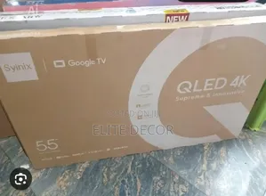 Syinix 55-Inch QLED UHD Google Smart TV – Quantum Dot Color, HDR10
