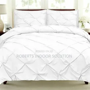 Pinch Pleat Cross Pintuck Duvet Cover Set