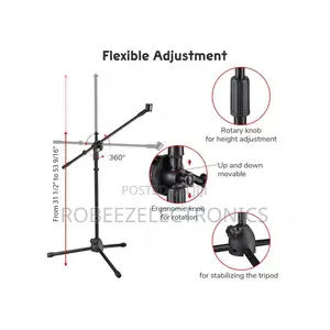 1.4m Audio Stand With Boom Attachment