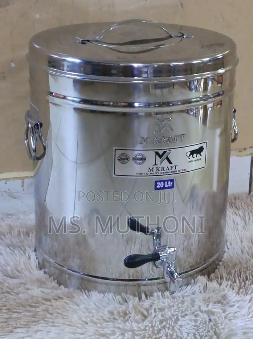 The M KRAFT 20-Liter Stainless Steel Tea Urn—
