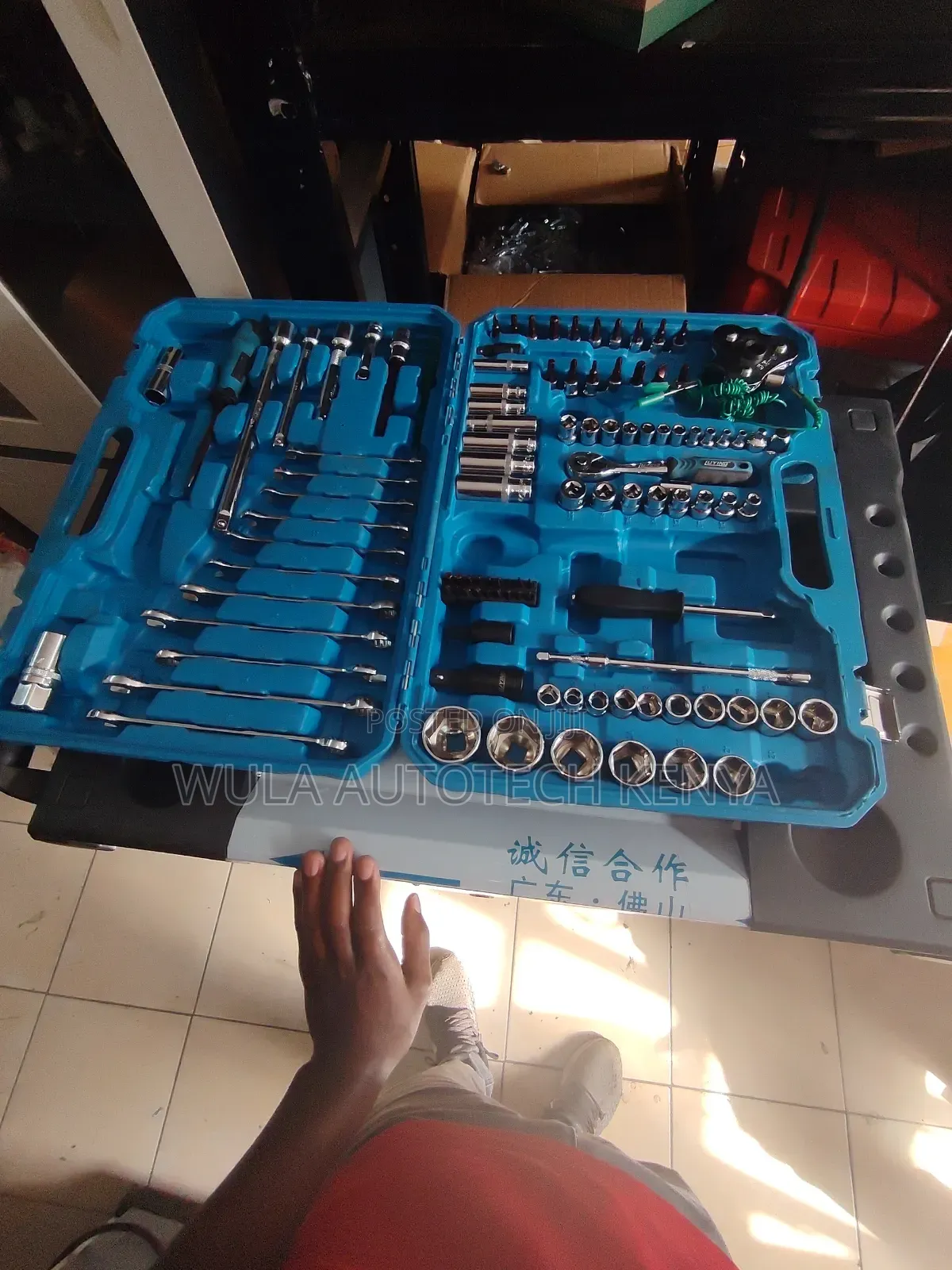Suitable for Automotive and Mechanical Works 121pcs Tool Box Kit Wula