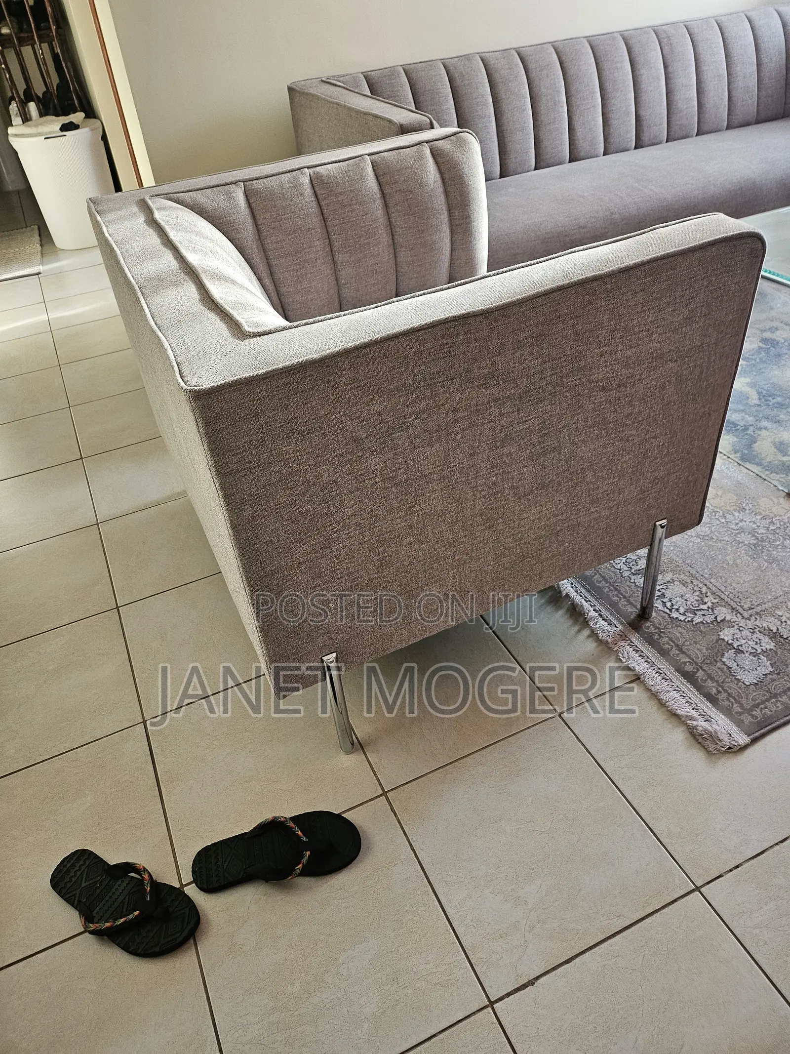 Grey Sofas,in Very Good condition.Used for 1 Year Sparingly