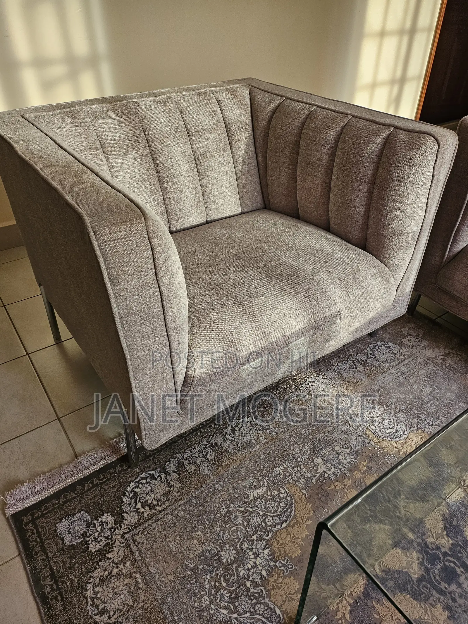 Grey Sofas,in Very Good condition.Used for 1 Year Sparingly
