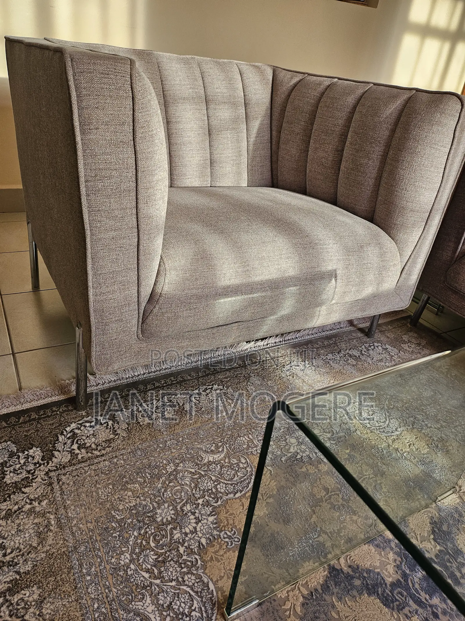 Grey Sofas,in Very Good condition.Used for 1 Year Sparingly