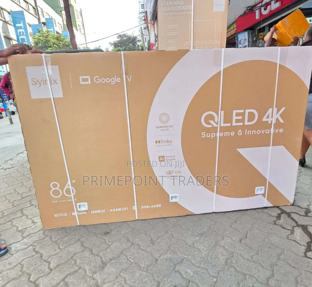 Syinix 86-Inch QLED Google TV,Experience Every Detail