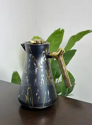 1L Premium Marble Gold Vacuum Flasks.