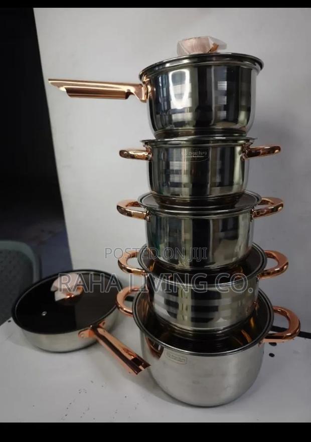 Engelberg 12pc Stainless Steel Cookware Set | 6 Sufurias