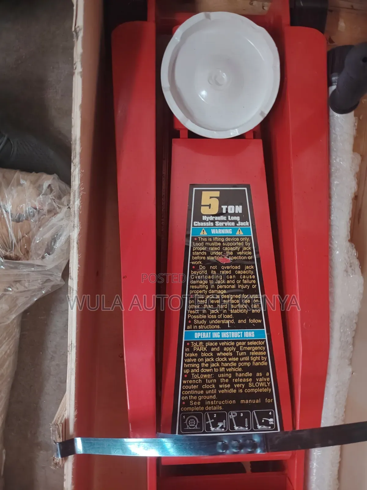 Stability Durability and Smooth Lifting Truck Trolley Jack Machine 5tn
