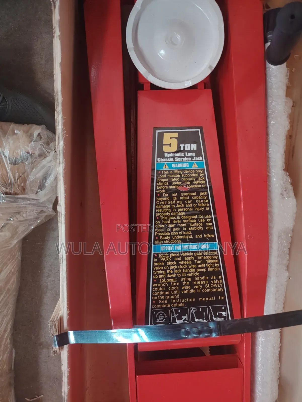 Stability Durability and Smooth Lifting Truck Trolley Jack Machine 5tn