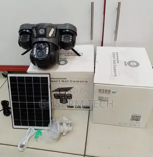 Triple Lens 4g Solar Powered Security CCTV Camera V380pro