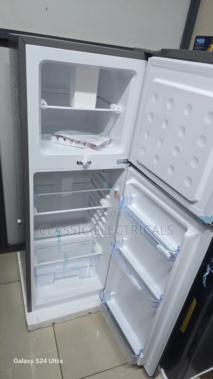 Smartpro 138litres Double Door Fridge With 5years Warranty at Ksh24,499