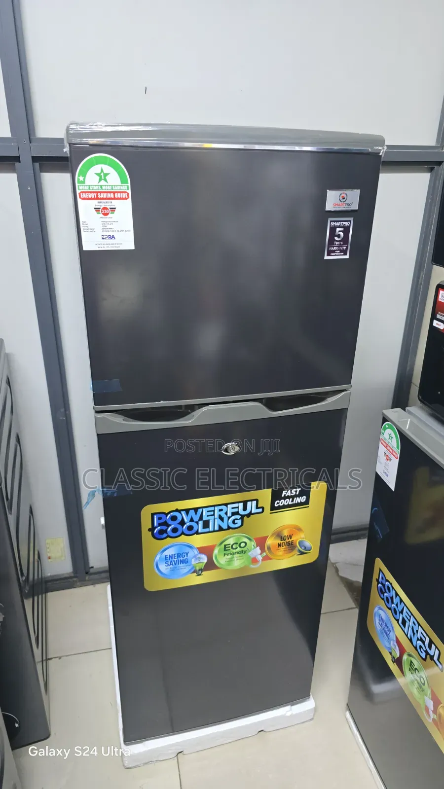 Smartpro 138litres Double Door Fridge With 5years Warranty at Ksh24,499