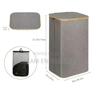 Foldable Laundry Basket With an Inner Bag