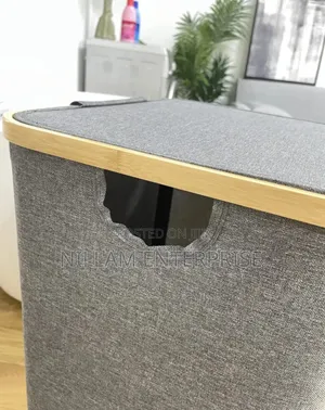 Foldable Laundry Basket With an Inner Bag