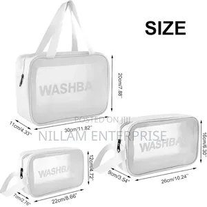 3pcs Waterproof Cosmetic/ Toiletry Portable /Wash Bag
