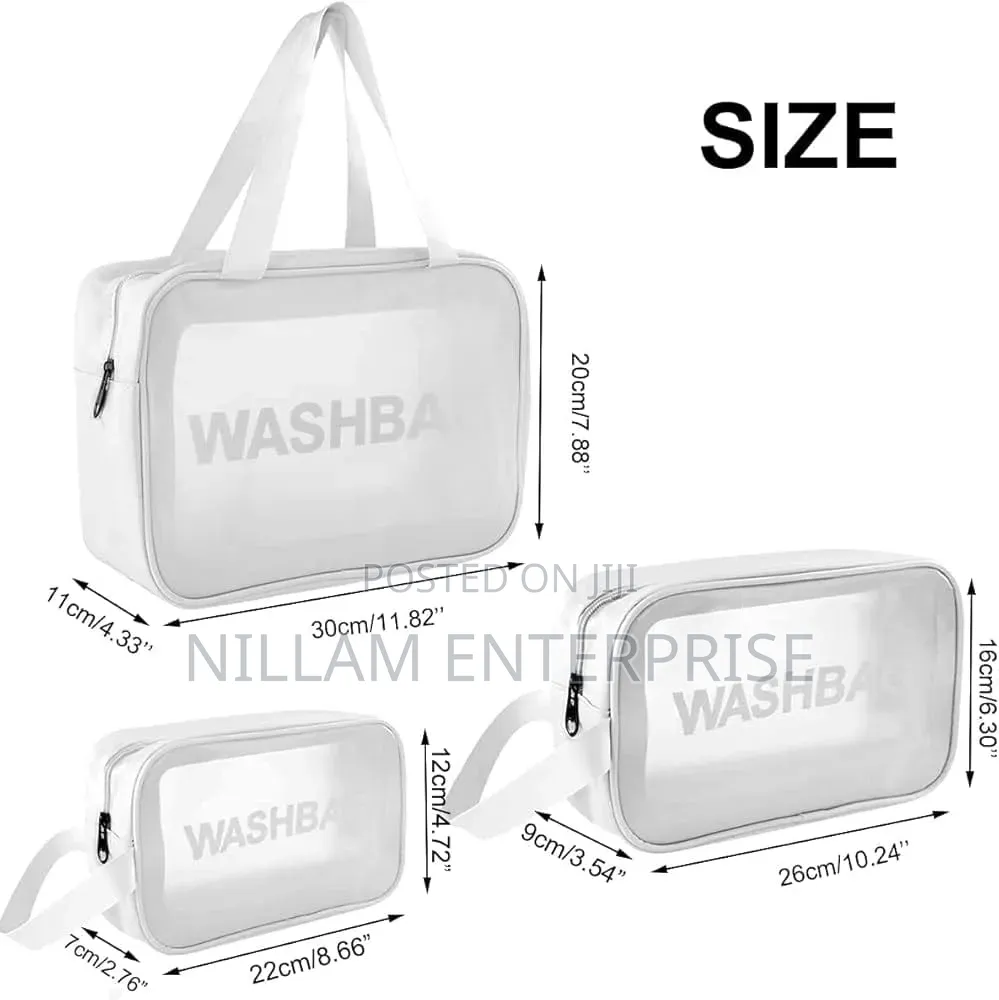 3pcs Waterproof Cosmetic/ Toiletry Portable /Wash Bag