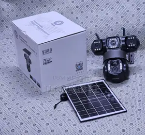 4G Solar PTZ Security Camera Triple Lens With SIM Card Support