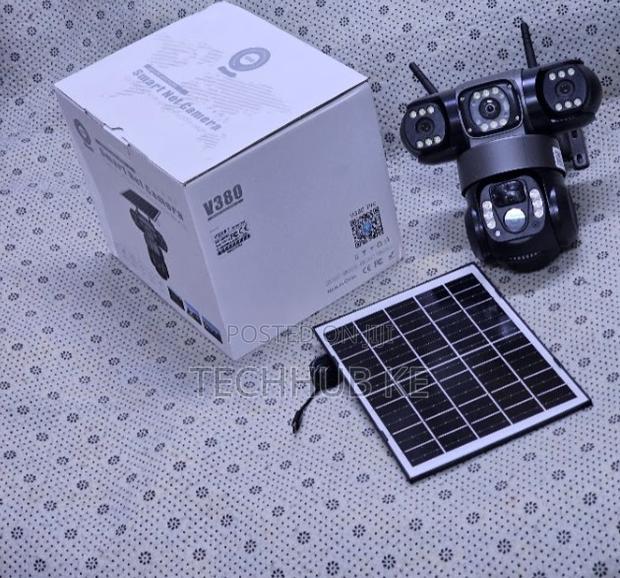 Triple Lens 4G Solar CCTV Camera With AI Human Detection