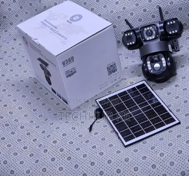 Triple Lens 4G Solar CCTV Camera With AI Human Detection