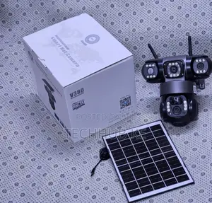 4G Solar PTZ Camera 360° Triple Lens Outdoor Security Camera