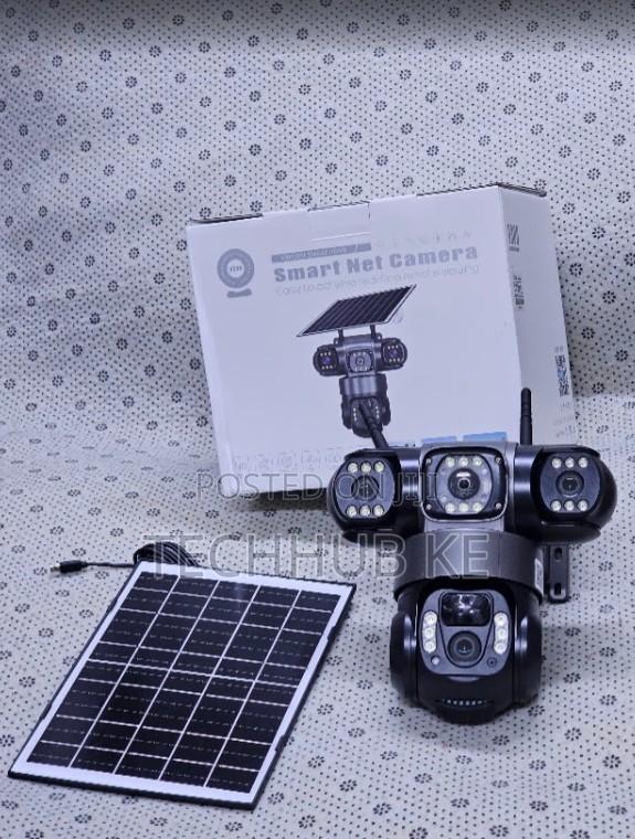 4G SIM Card Solar PTZ Camera With TRIPLE Screen AI Tracking - main view