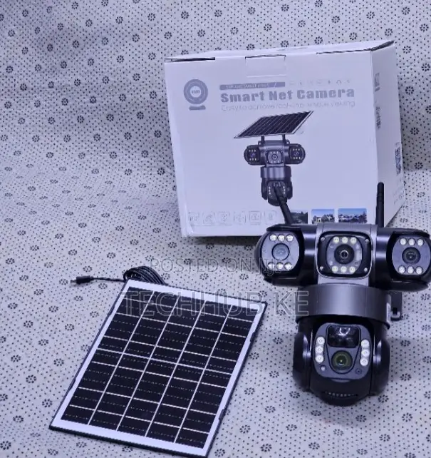Outdoor 4G Triple Lens Solar Security Camera With Two-Way Audio