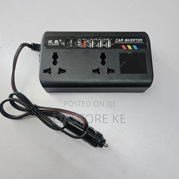 Multi-Function Car Power Inverter for Laptop, Phone Home Appliances - thumbnail 2