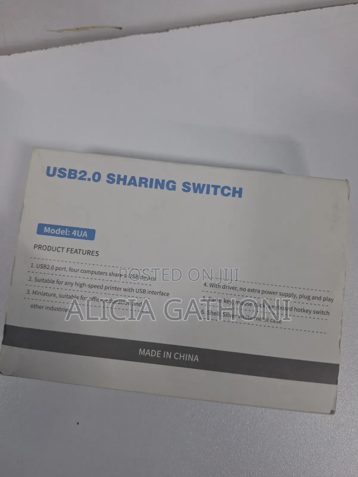 4 Port Usb2.0 Sharing Switch Hub