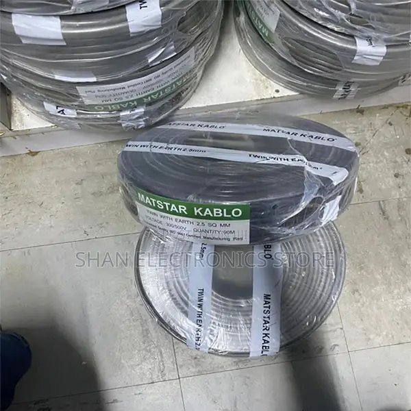 300v/500v Twin With Earth Electrical Cable Length=90Meter Good Quality