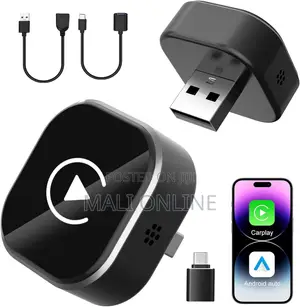 2 in 1 Wireless CarPlay Android Auto Adapter Mini USB Type-C Dongle