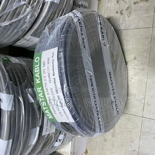 2.5mm Twin Earth Electrical Cable 90M 3 Core Flame Retardant PVC Wir
