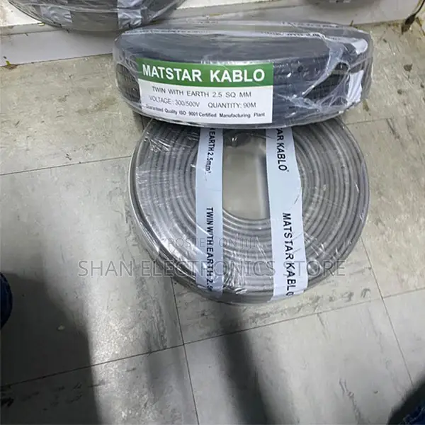 Heavy-Duty Insulation2.5mm300V/500VTwin With Earth Electrical Cable