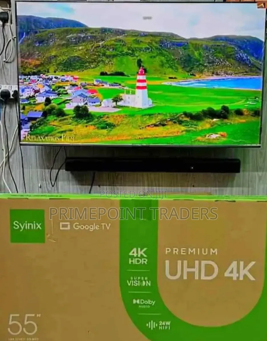 Syinix 55 Inch Google QLED Smart TV – Stunning Quantum Dot Display