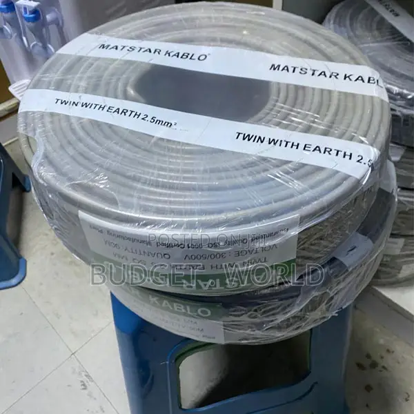 Professional 2.5mm Twin Earth Electrical Wiring Cable 90 Metres