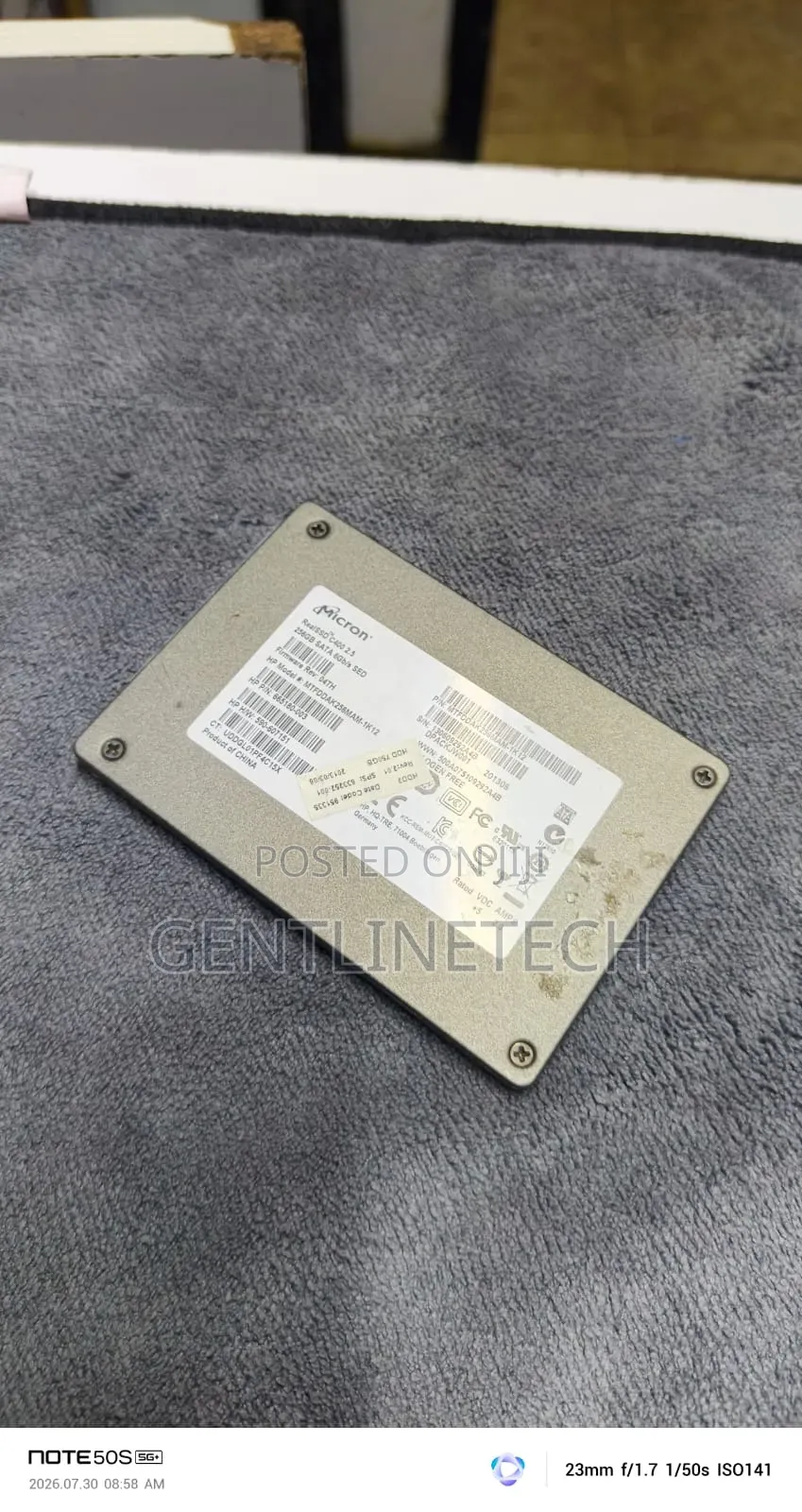 Micron 256gb 2.5" Sata Iii SSD