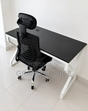 Modern Office Desk Ergonomic Mesh Chair Set