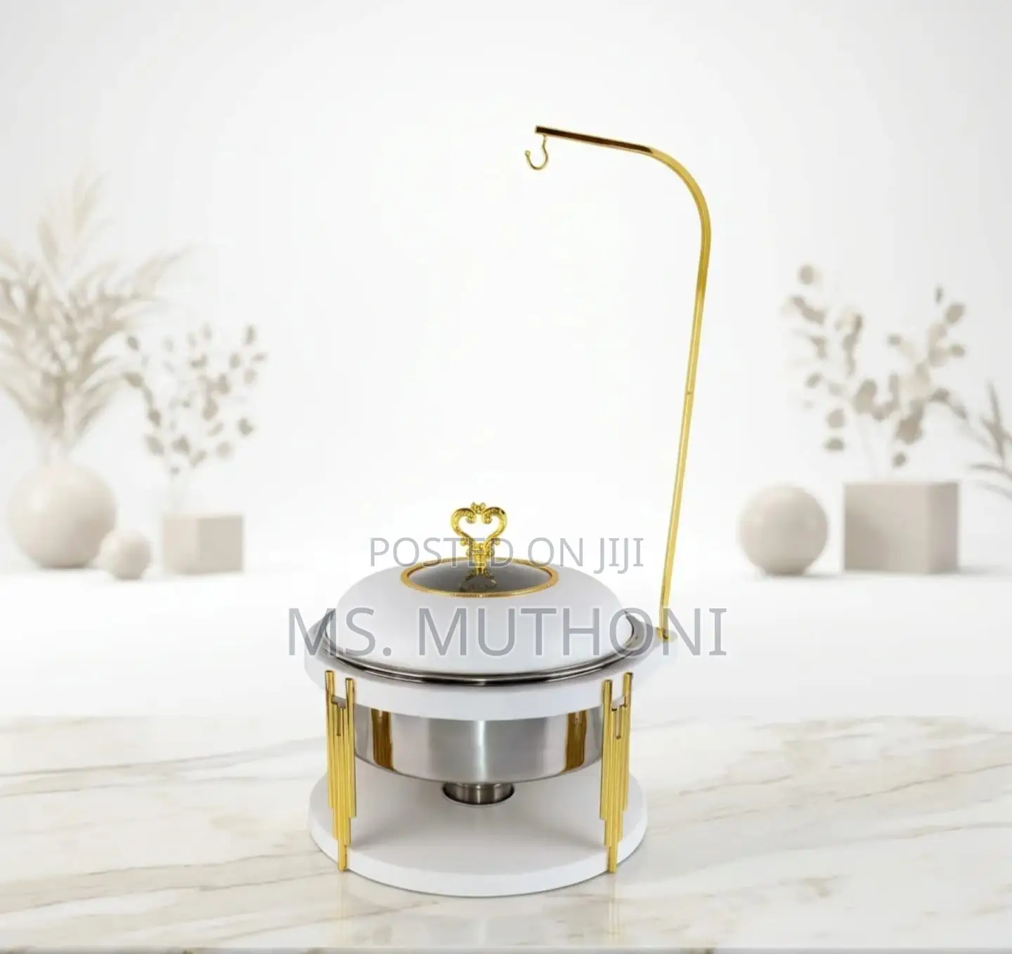 10L Round Chaffing Dish Hanging Buffet Food Warmer.