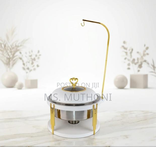 10L Round Chaffing Dish Hanging Buffet Food Warmer. - thumbnail 3