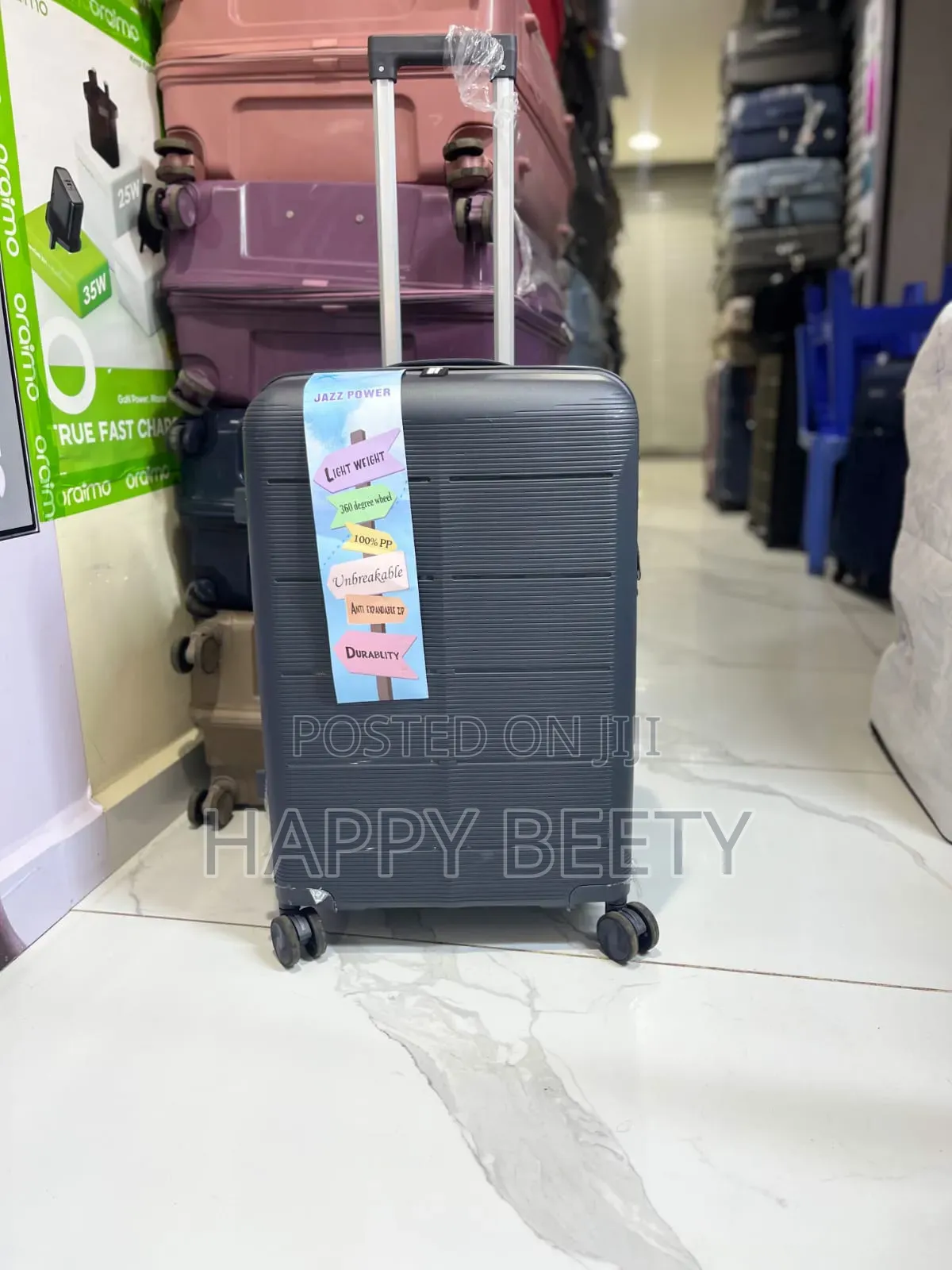 *Large Unbreakable Rubber Suitcases