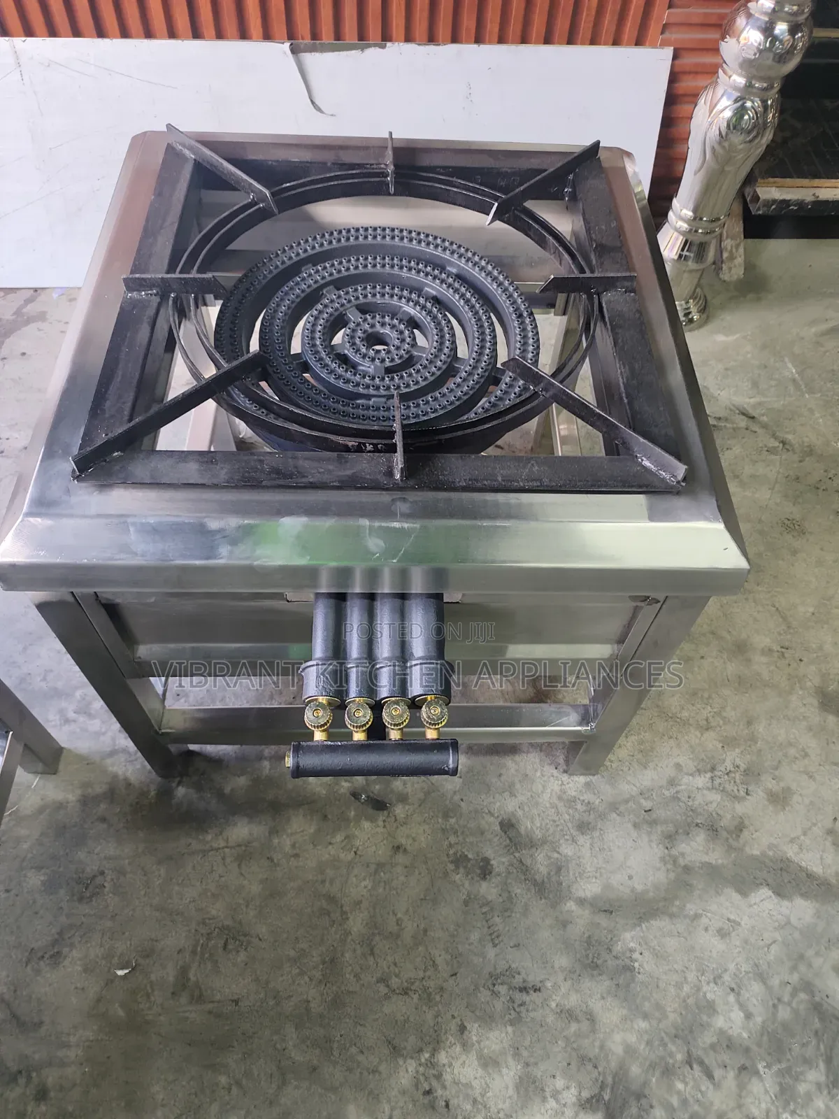 Single Four‐Ring Stainless Steel Burner