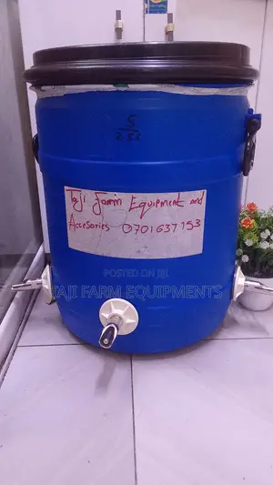 Pig Nipples Fitted on a 40 LTRS Container