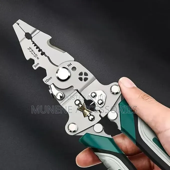 Foldable Wire Stripper Cutter Crimper 22-in-1 Heavy Duty Steel