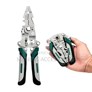 Foldable Wire Stripper Cutter Crimper 22-in-1 Heavy Duty Steel